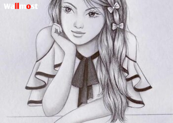 Beautiful Pencil Sketch Of Girls 5