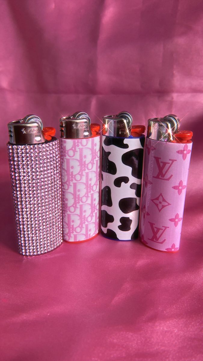 Bedazzled Lighters! Lv lighter! Cow lighter! Dior lighter!