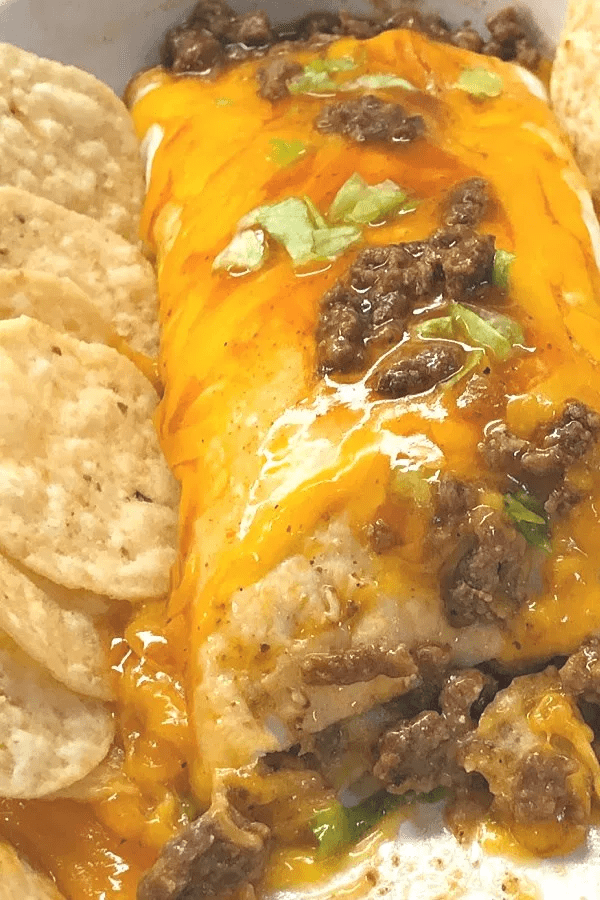 Beef and Cheese Mexican Sanchiladas HD Wallpaper