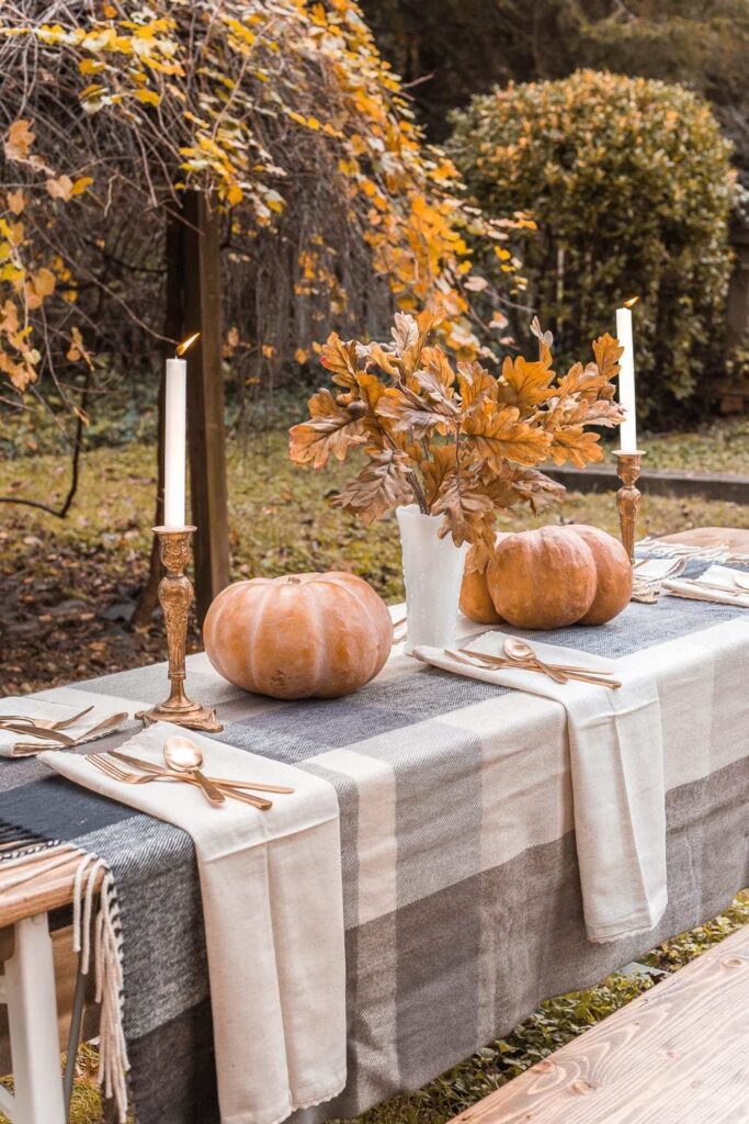 Beer Garden Table Makeover And Alfresco Thanksgiving Images