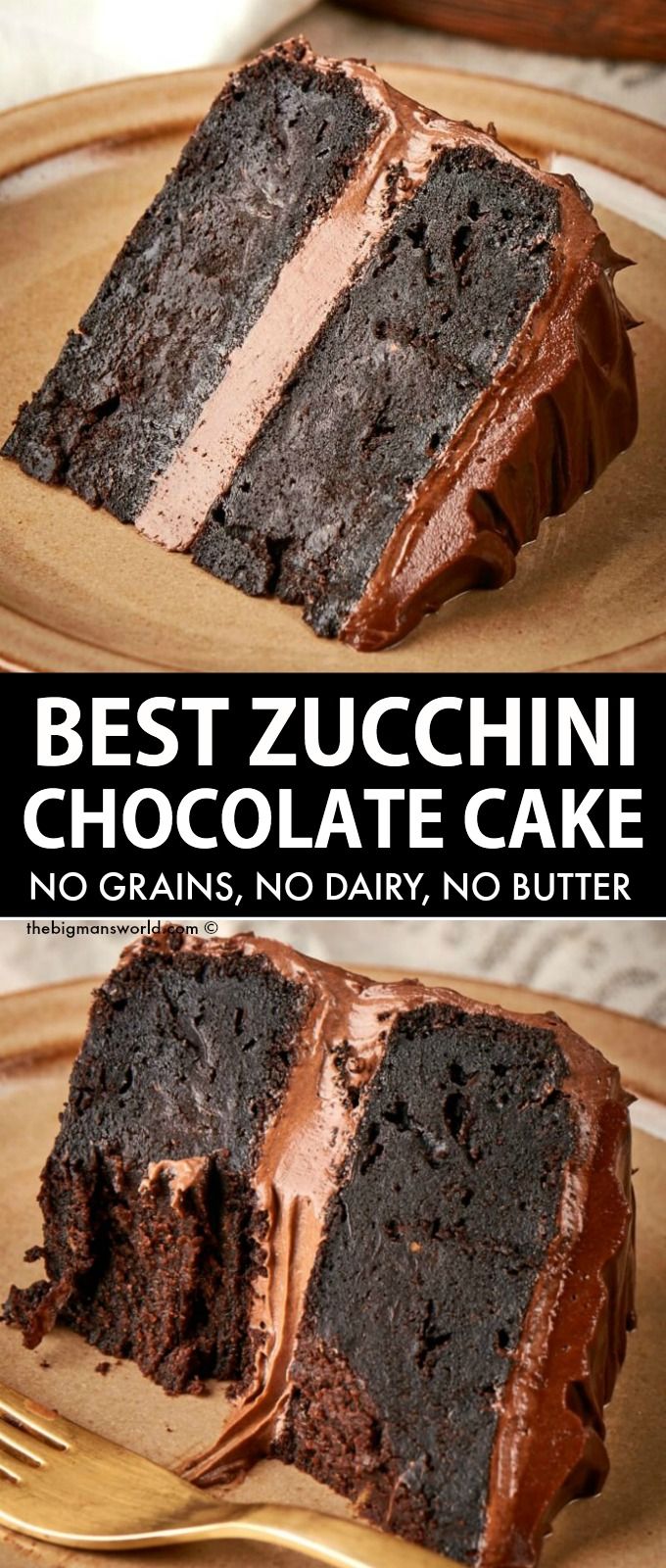 Best Chocolate Zucchini Cake (NO grains or dairy!)