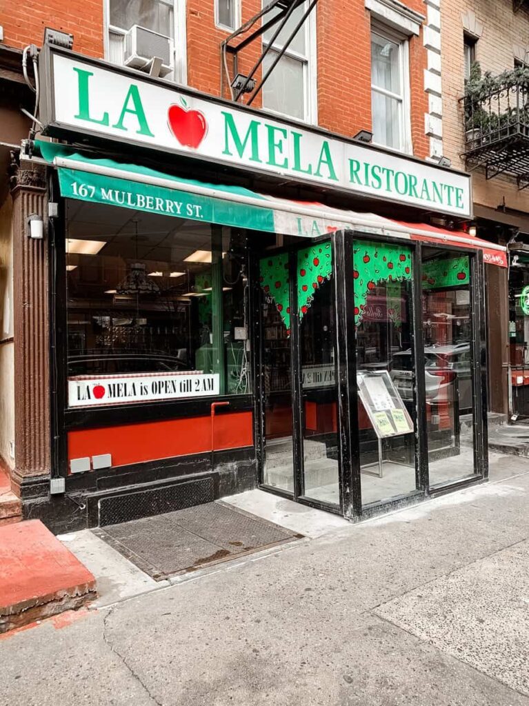 Best Little Italy Restaurants Nyc La Mela Images