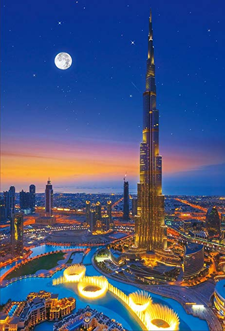 Beverly 1000 Piece Jigsaw Puzzle Shining Dubai Night View