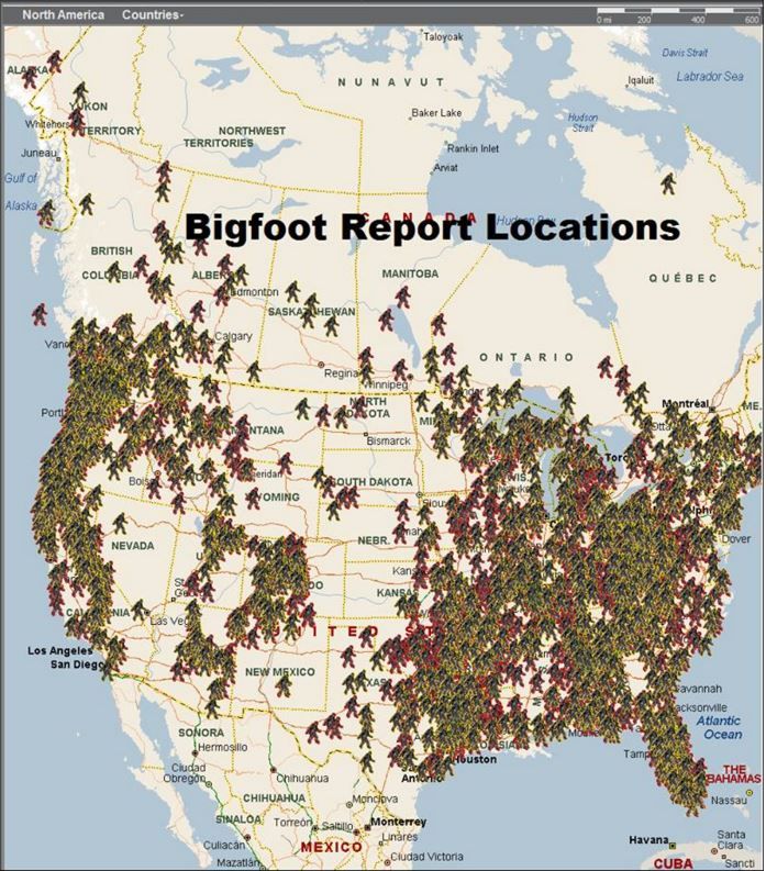 Bigfoot Sightings