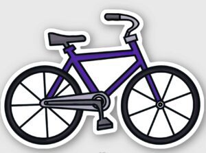 Bike Sticker | Purple Bike Sticker | Road Bike Sticker | VSCO | Waterproof Stick HD Wallpaper