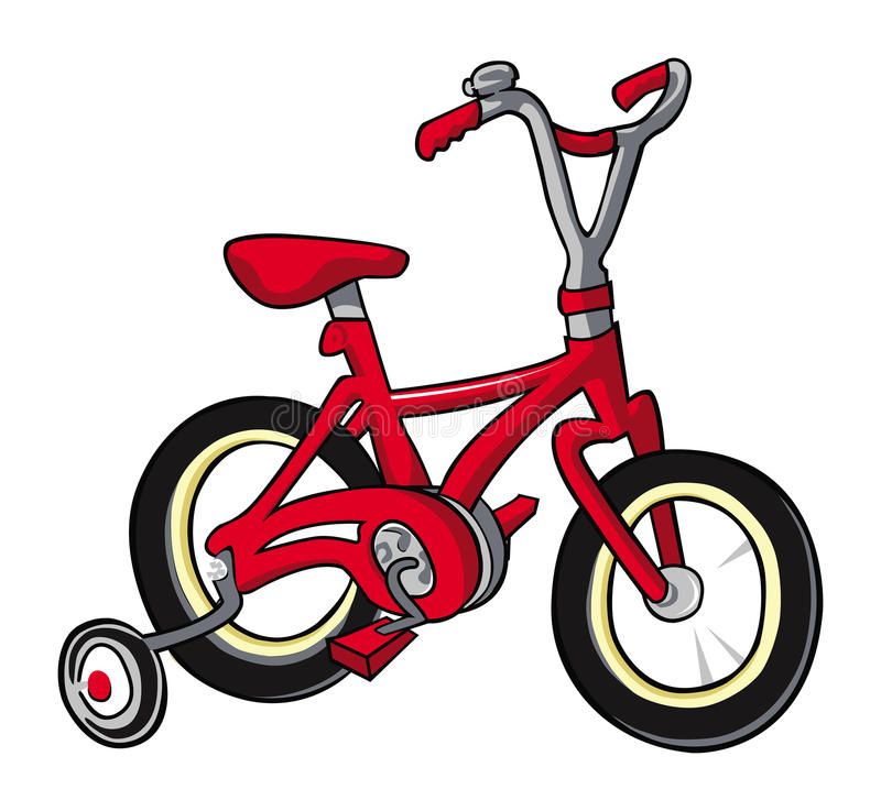 Bike red stock vector. Illustration of cartoon, bicycle - 22374390