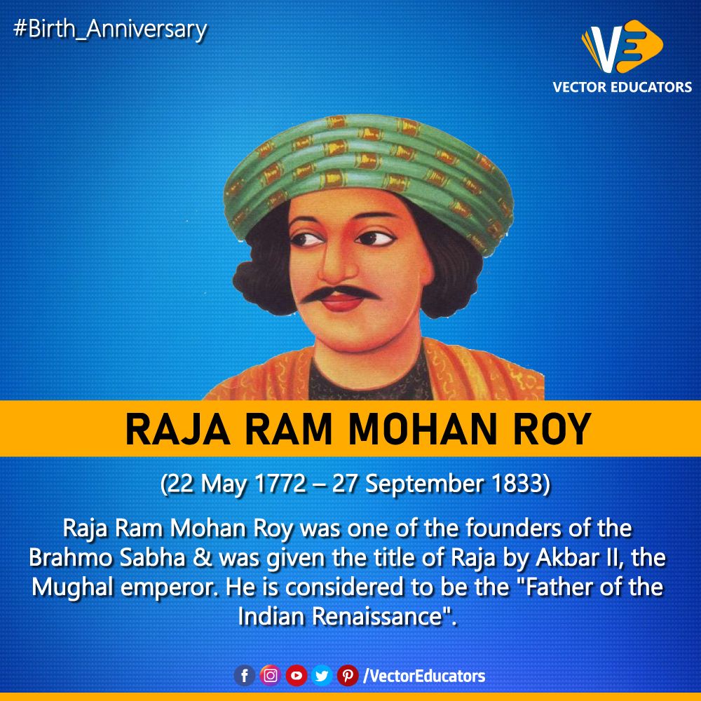 Birth Anniversary Of Raja Ram Mohan Roy