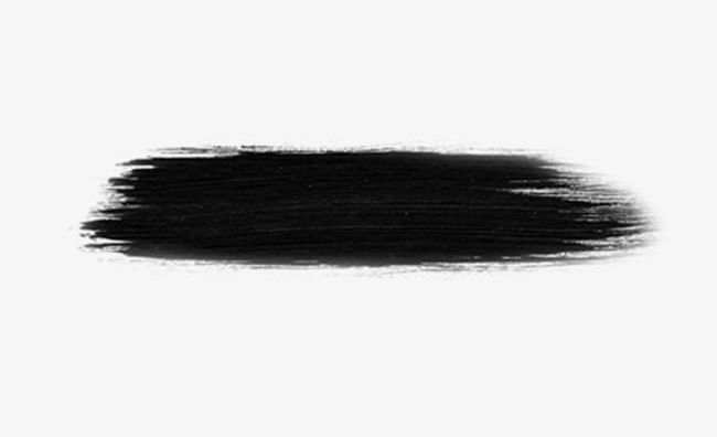 Black Ink Brush Strokes 17 Material PNG - Free Download