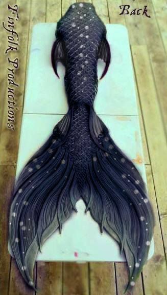 Black Mermaid Tail Attachment Images