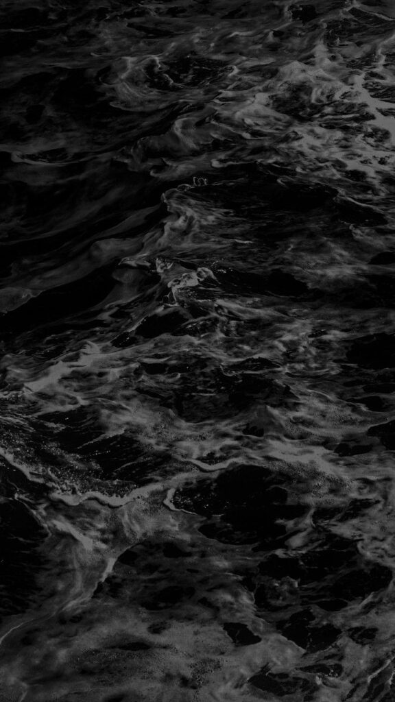 Black And White Ocean Currents Wallpaper