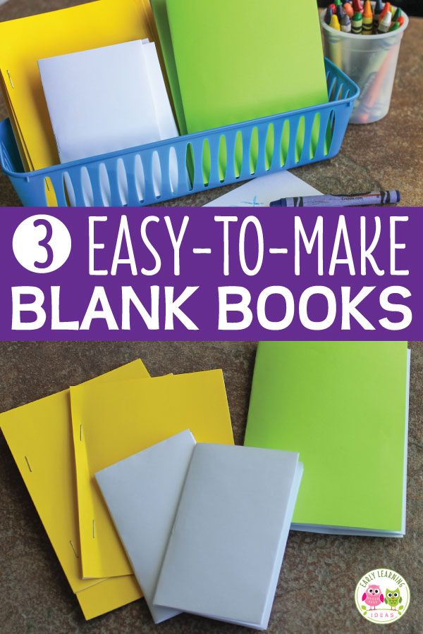 Blank Books 3 Easytomake Books That Will Encourage Writing Images