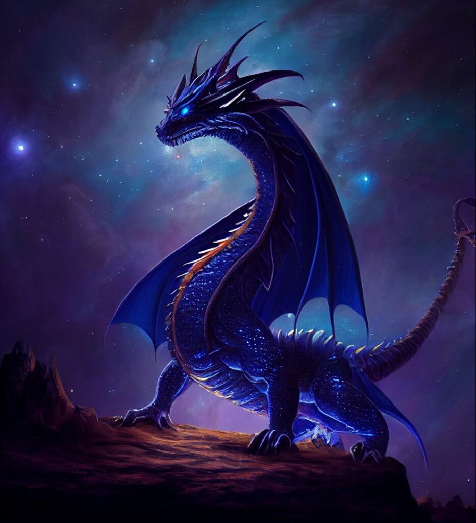 Blue Cosmic Dragon