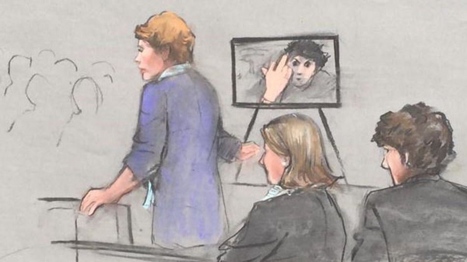 Boston bomber gave middle finger to courthouse camera