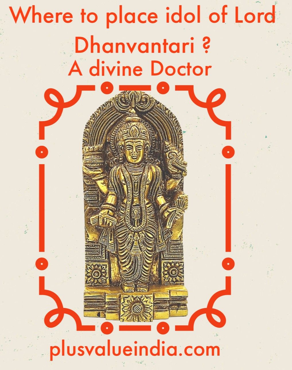 Brass Lord Dhanvantari HD Wallpaper