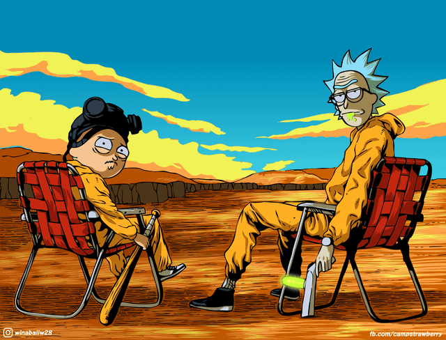Breaking Morty Or Ricky Bad Or Just Rick And Morty X Breaking Bad