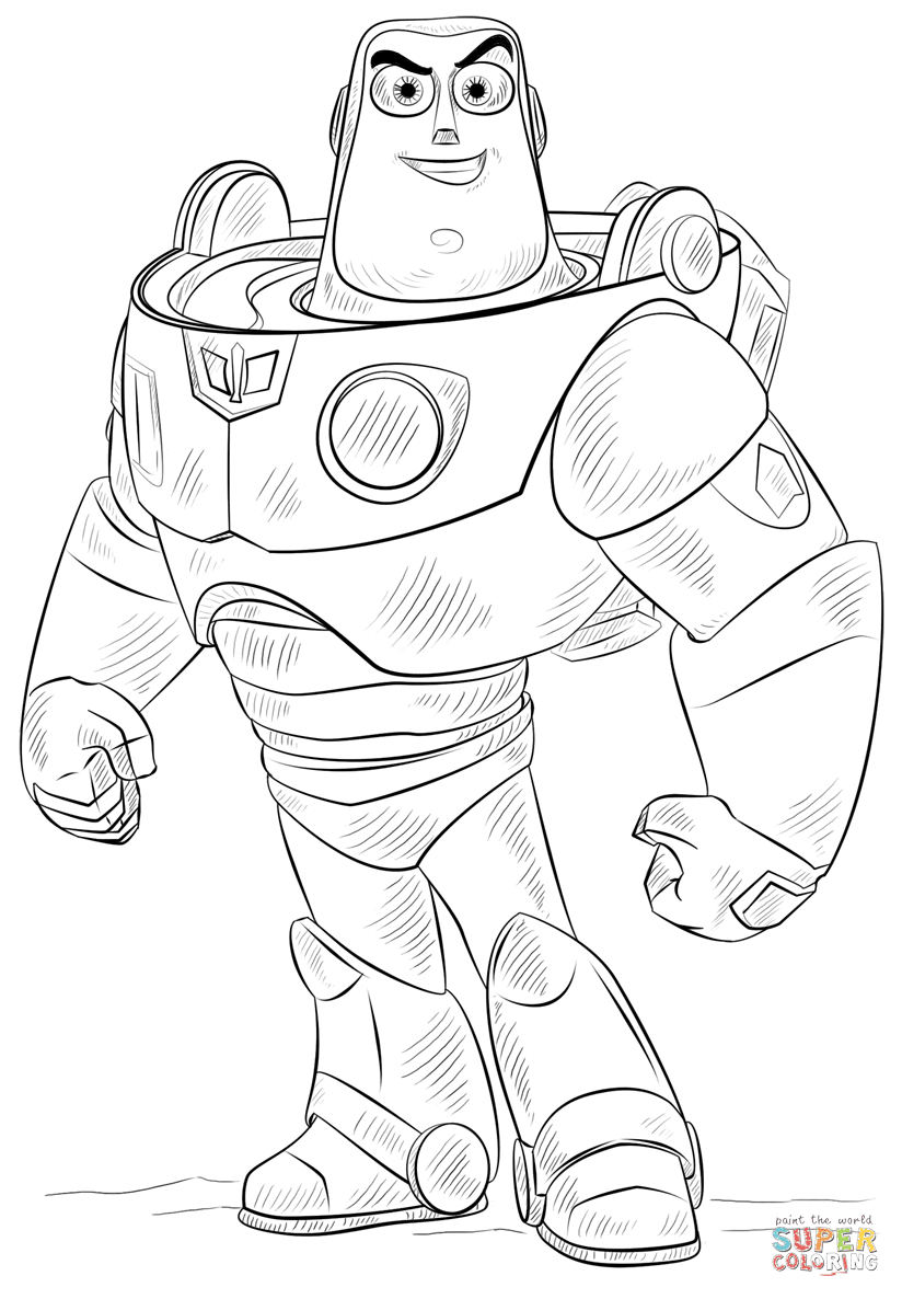 Buzz Lightyear coloring page | Free Printable Coloring Pages