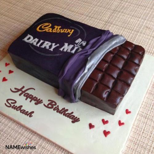Cadbury Dairy Milk Birthday Cake With Name