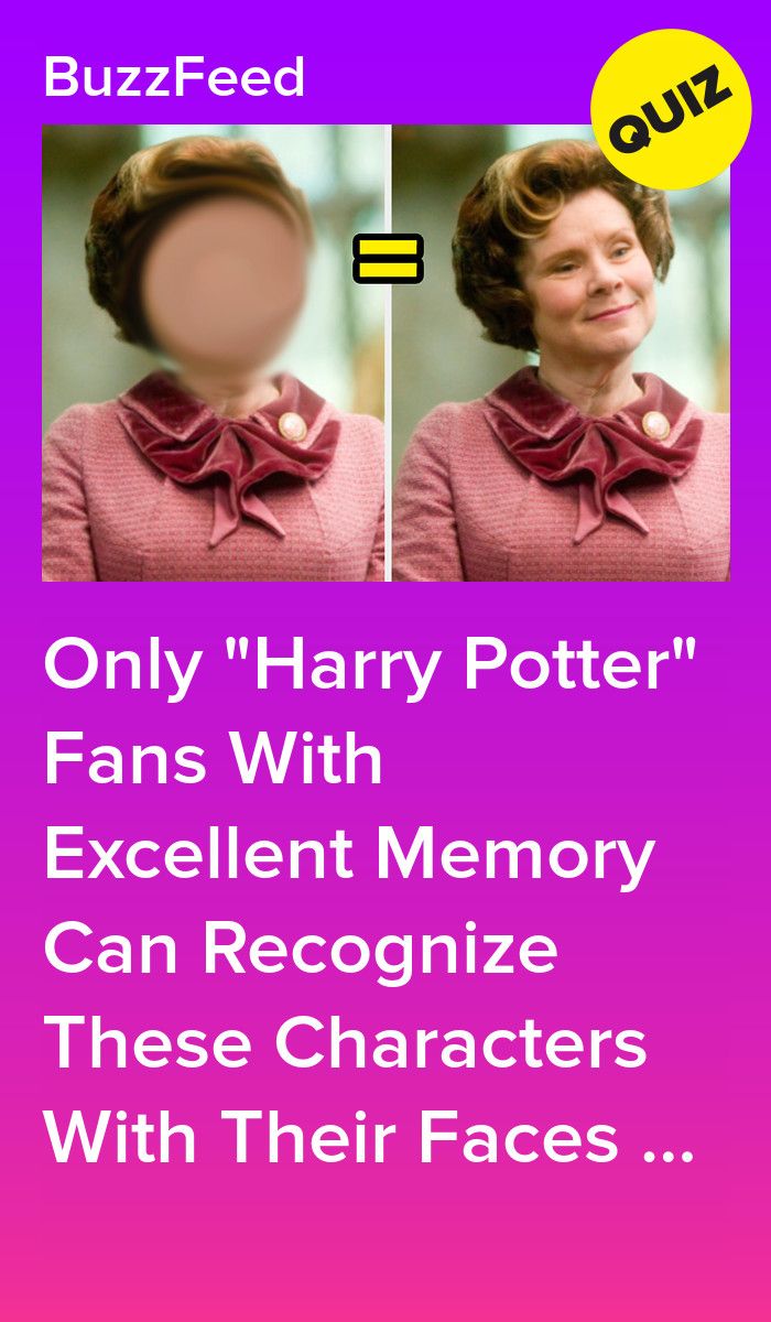 Can You Identify These "Harry Potter" Characters With Their Faces Erased?