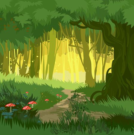 Cartoon Forest Stock Photos and Images - 123RF