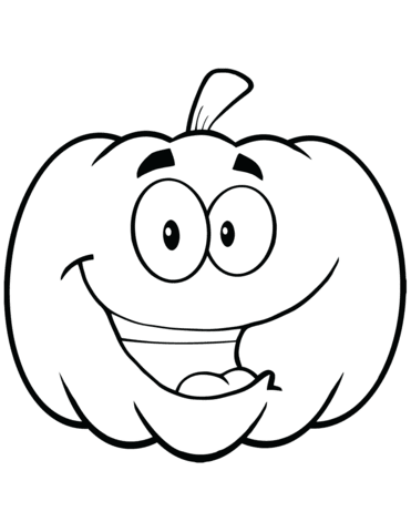 Cartoon Halloween Pumpkin coloring page | Free Printable Coloring Pages