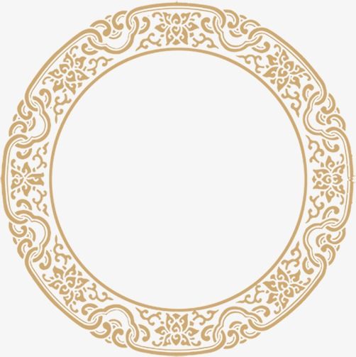 Chinese Round Frame Hd Transparent Chinese Style Round Frame