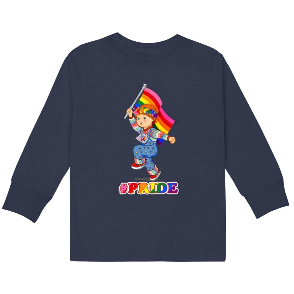 Chucky Pride Kids Long Sleeve Tshirts Chucky Good Guy Pride