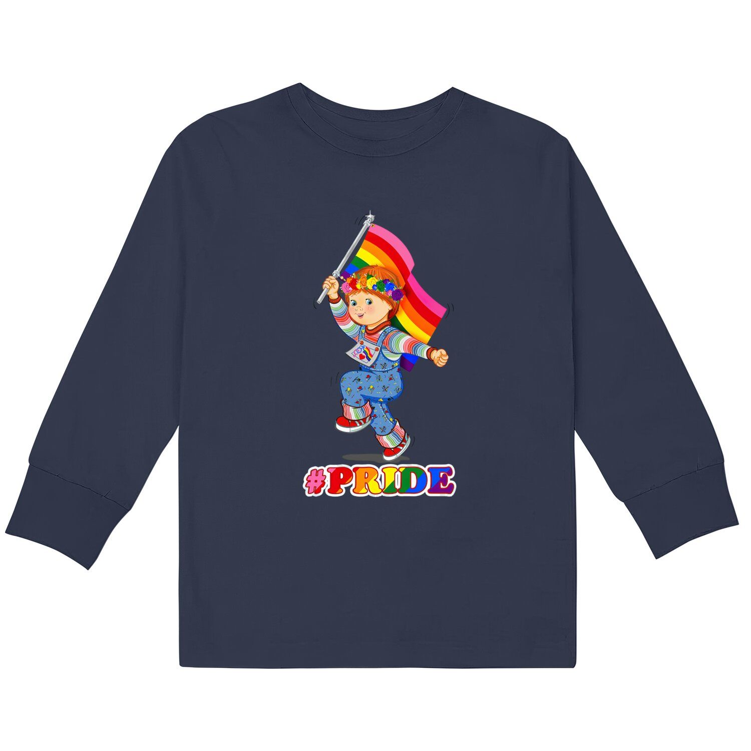 Chucky Pride Kids Long Sleeve T,shirts, Chucky Good Guy Pride