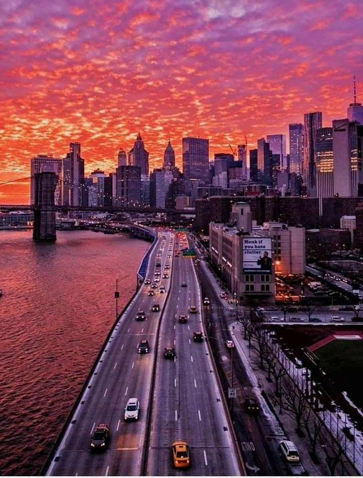 City Sunset Beautiful View Images