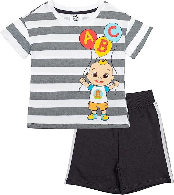 Cocomelon Jj Graphic T-Shirt French Terry Shorts Outfit Set