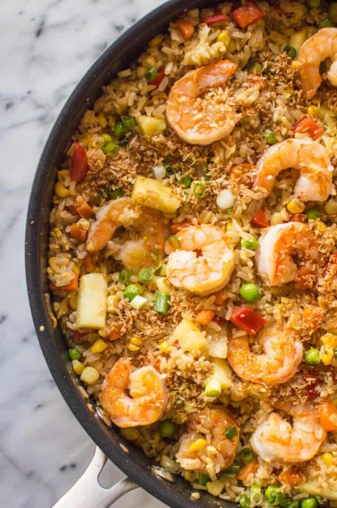 Coconut Pineapple Fried Rice With Shrimp Images