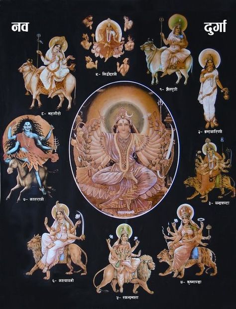 Collecting Indian ness — hinducosmos:  Nav Durga, The Nine forms of...