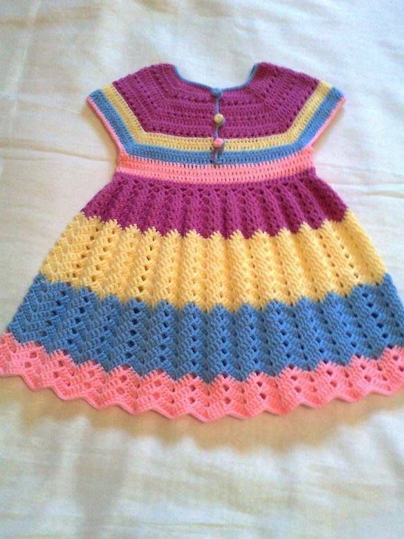 Colorful Crochet Baby Frocks Designs Crochet Pattern Images