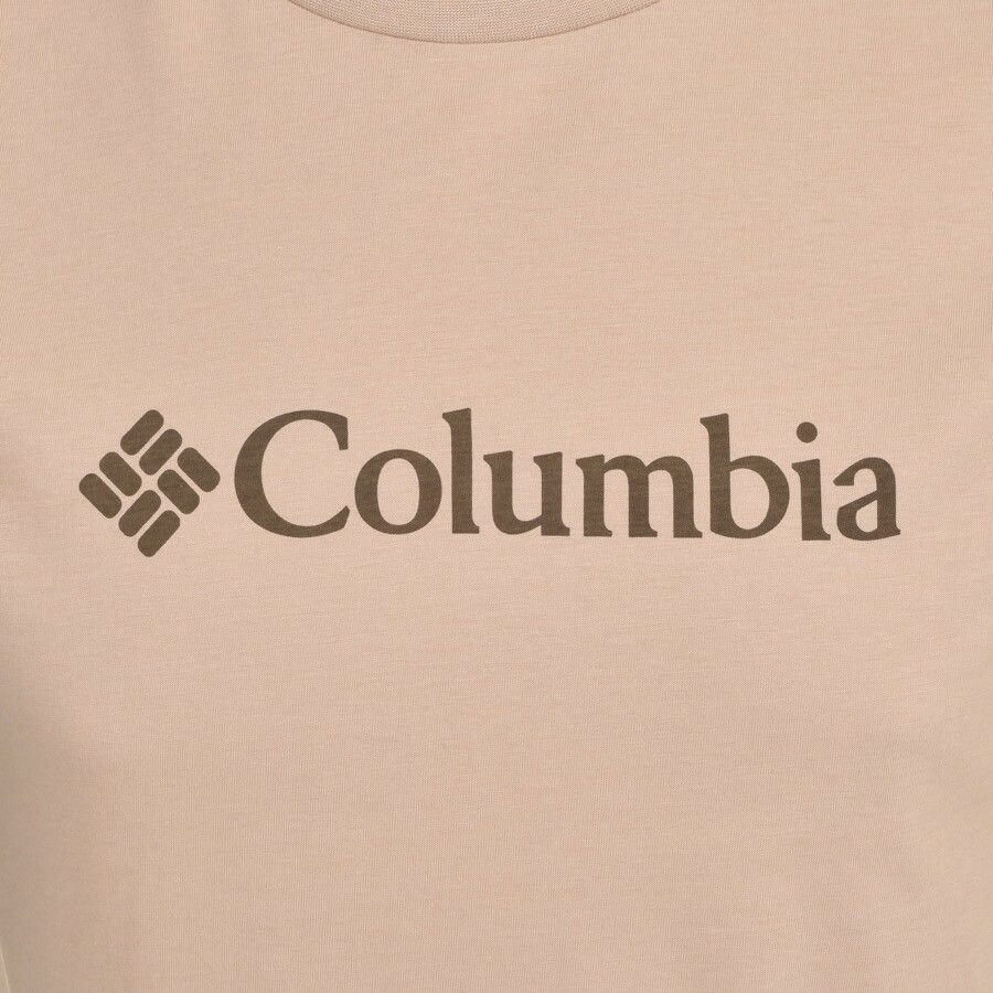 Columbia Basic Logo T Shirt Beige Images