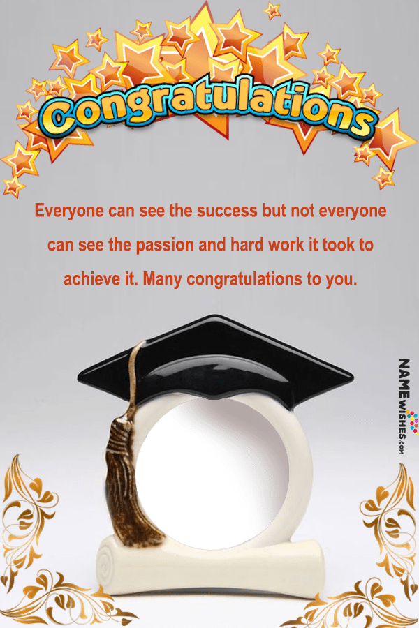 Congratulations Message For Graduation Or Masters With Name Images
