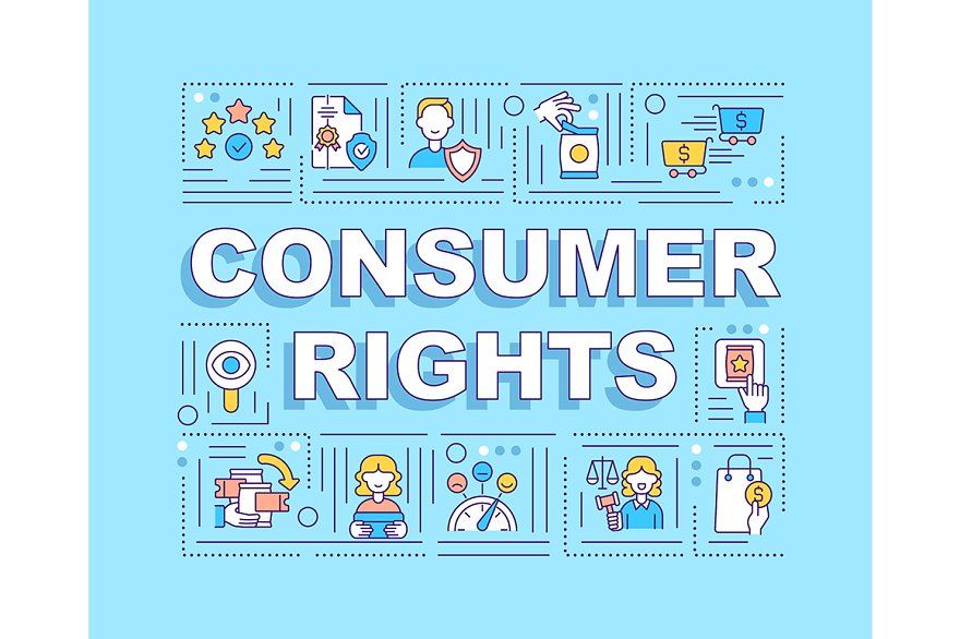 Consumer Rights Word Concepts Banner