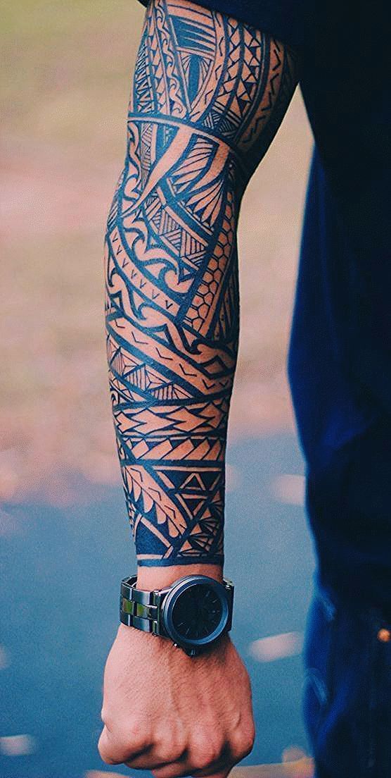 Cool tribal Tattoo sleeve
