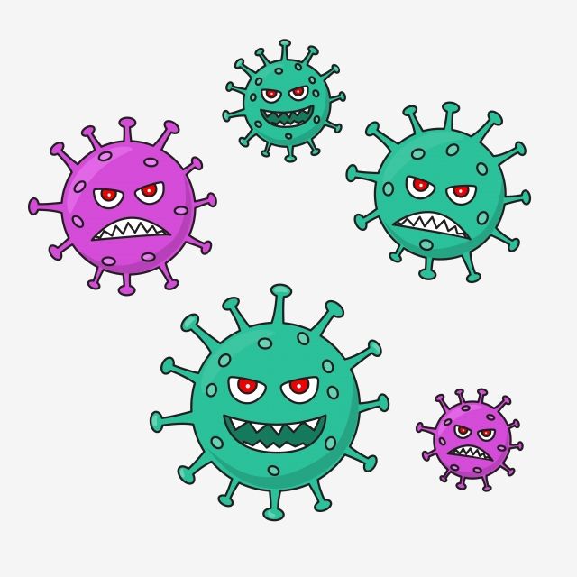 Corona Virus Vector Hd Png Images, Corona Virus Cartoon Vector Illustration With