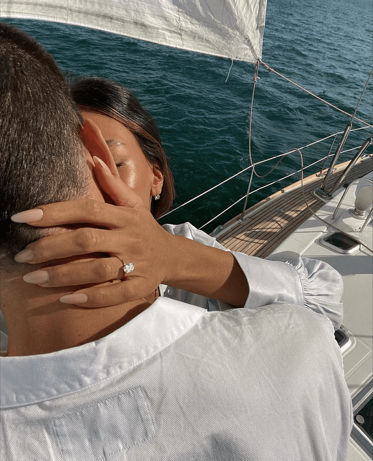 Couple On A Yacht Kiss Images