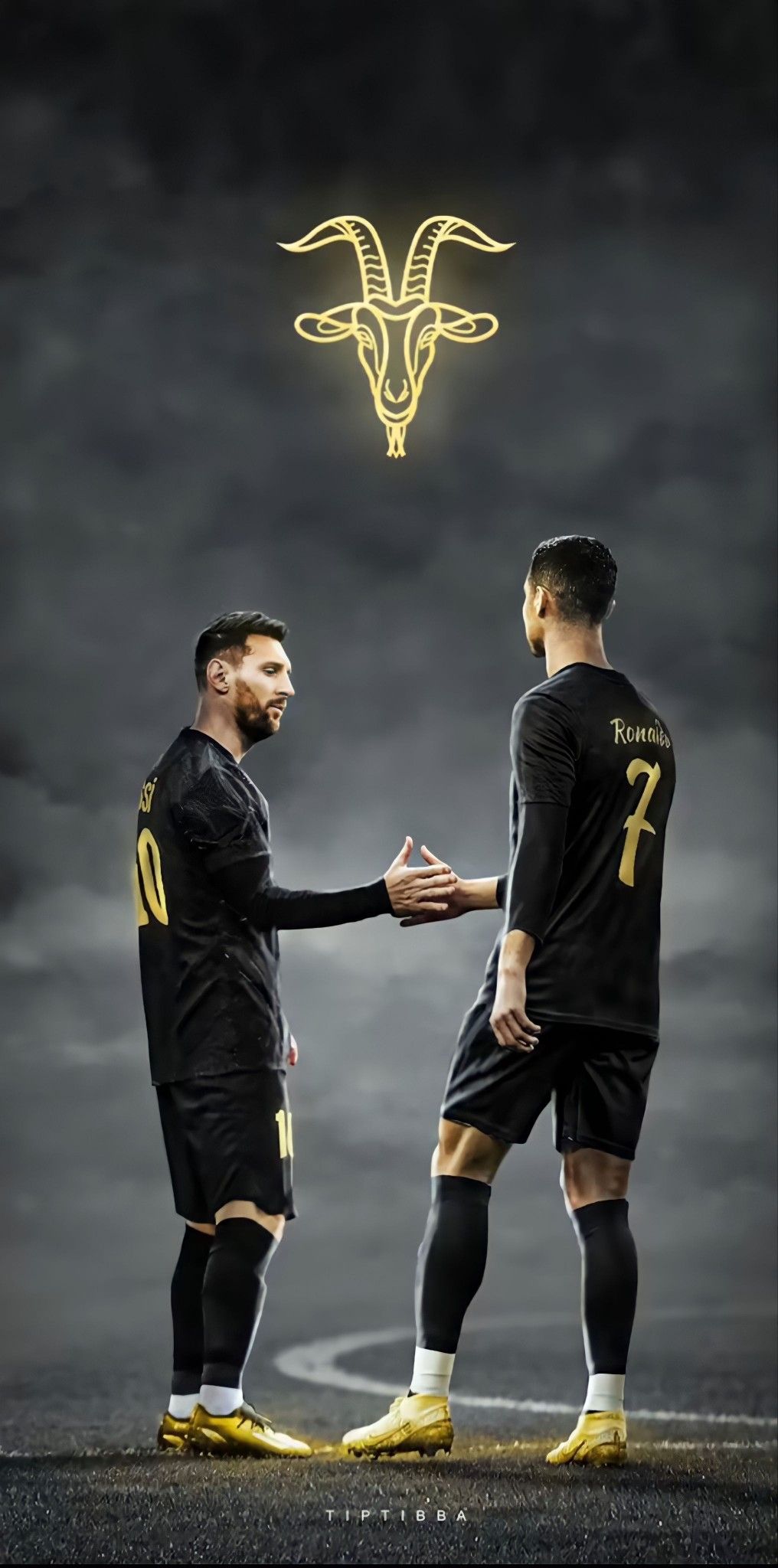 Cristiano Ronaldo and Messi
