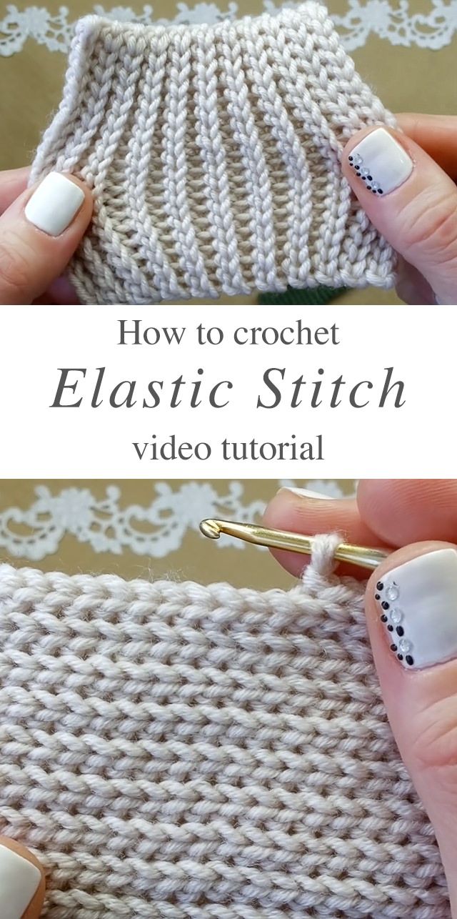 Crochet Elastic Stitch , Crochet , Knit by Beja ,