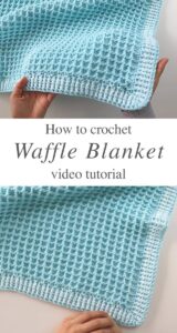 Crochet Waffle Stitch Blanket , Crochet , Knit by Beja , Free Patterns, Videos + Images