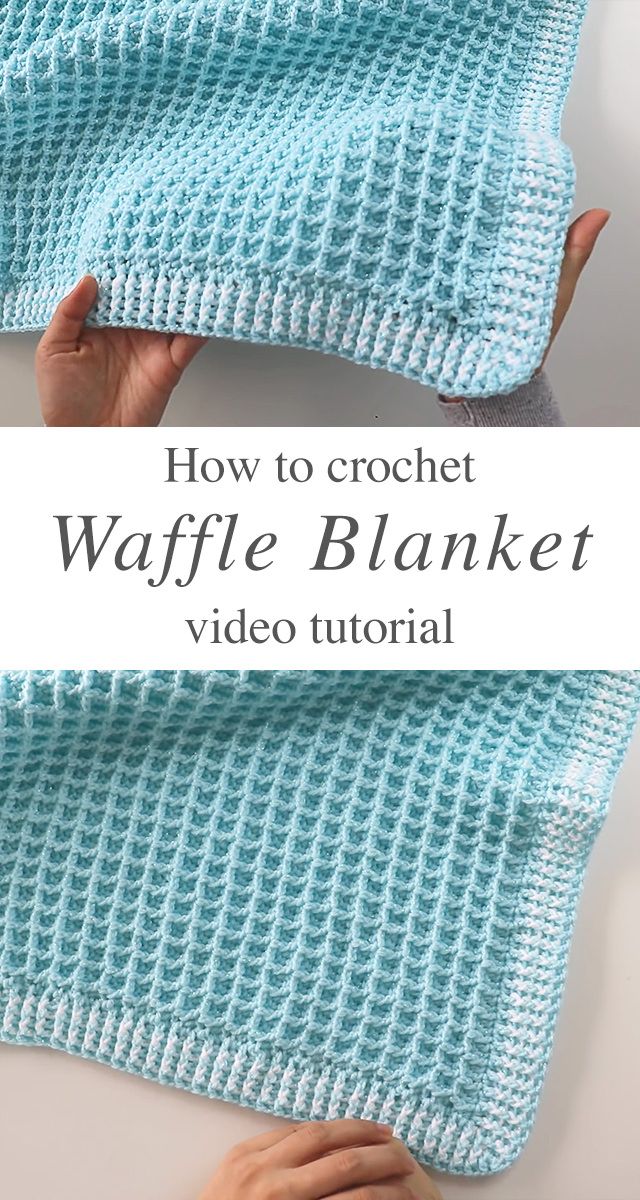 Crochet Waffle Stitch Blanket - Crochet & Knit by Beja - Free Patterns, Videos +