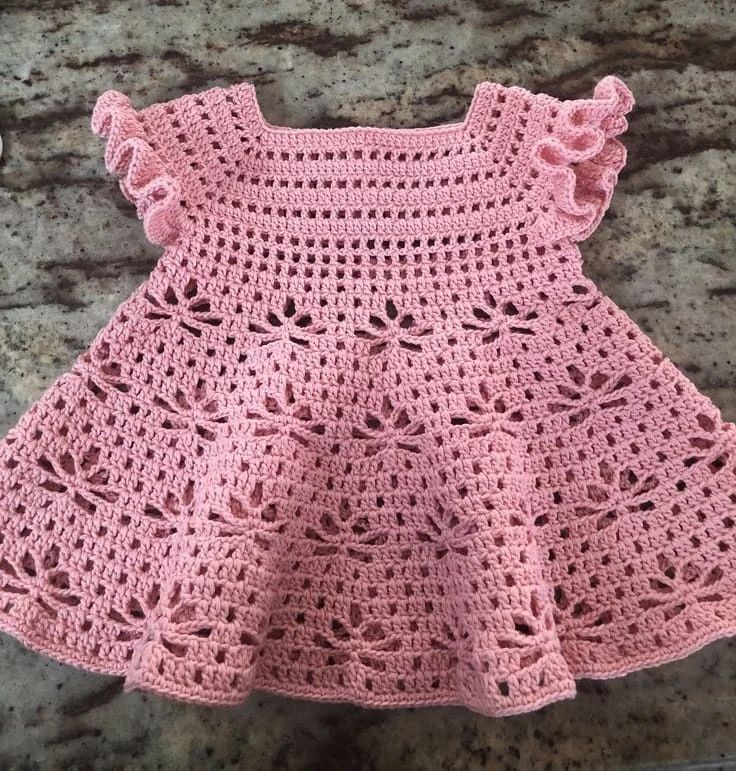Crochet baby frock best pattern