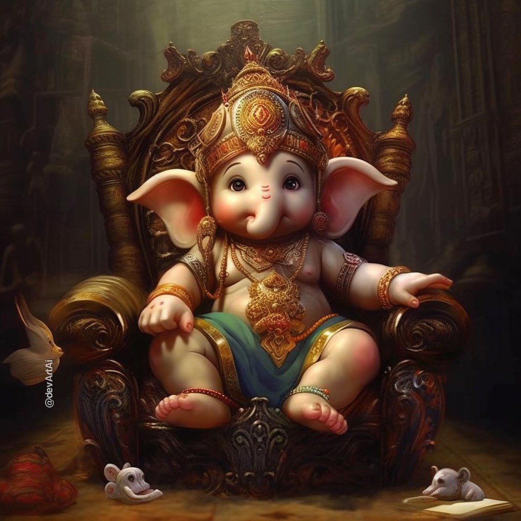 Cute Baby Ganesha