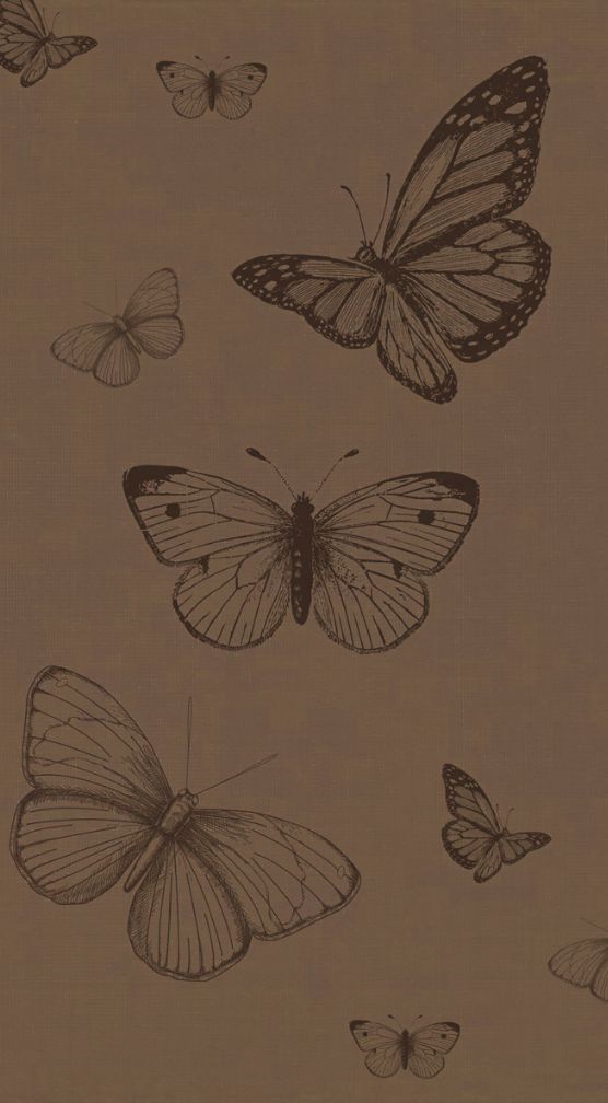 Cute Brown Butterfly Background Simple Phone Cute Simple