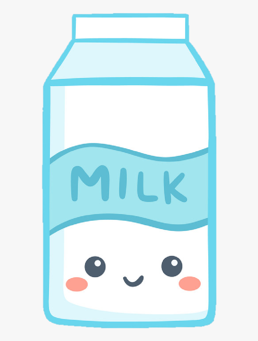 Cute Kawaii Milk Carton, HD Png Download , Transparent Png Image - PNGitem