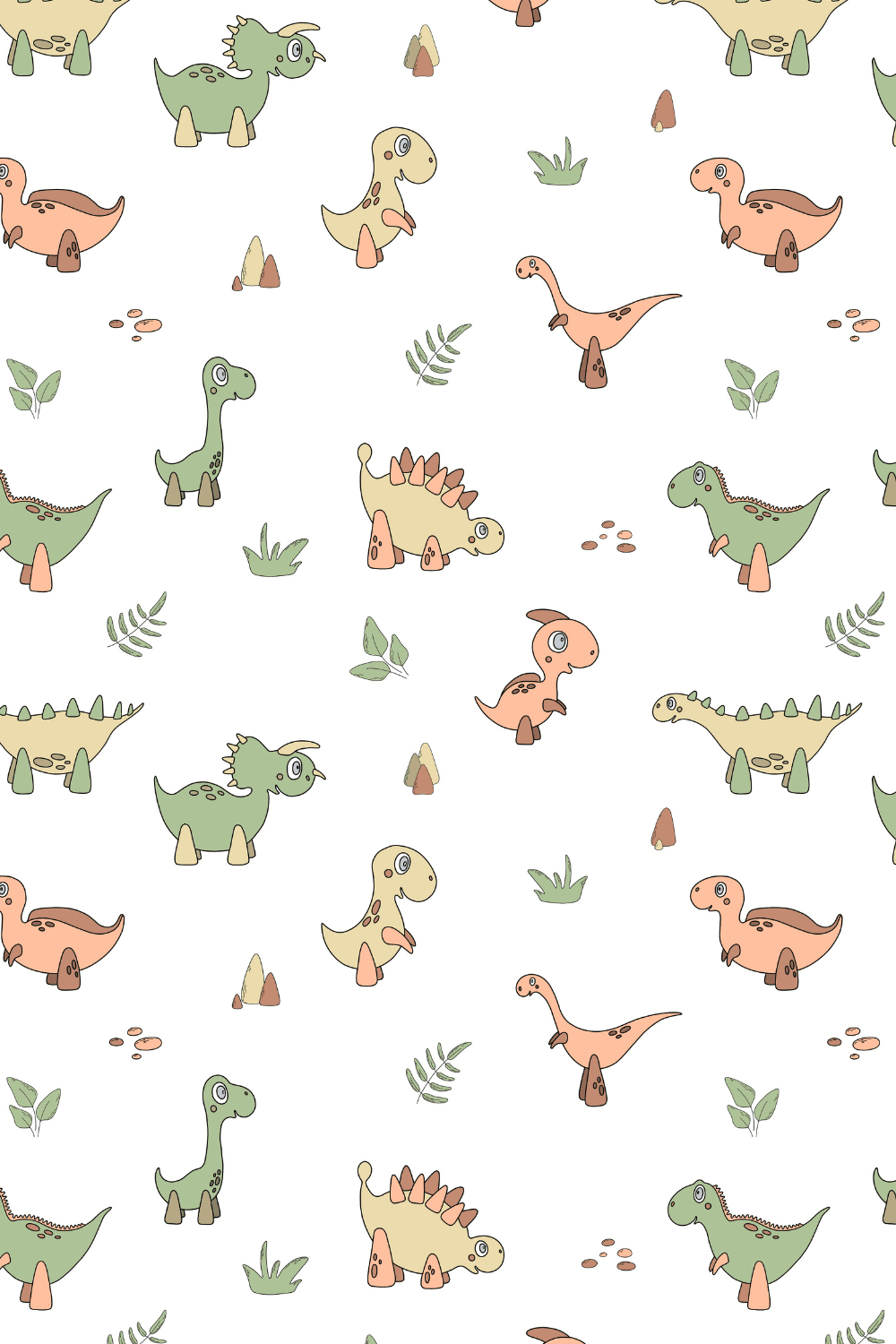 Cute dino pattern