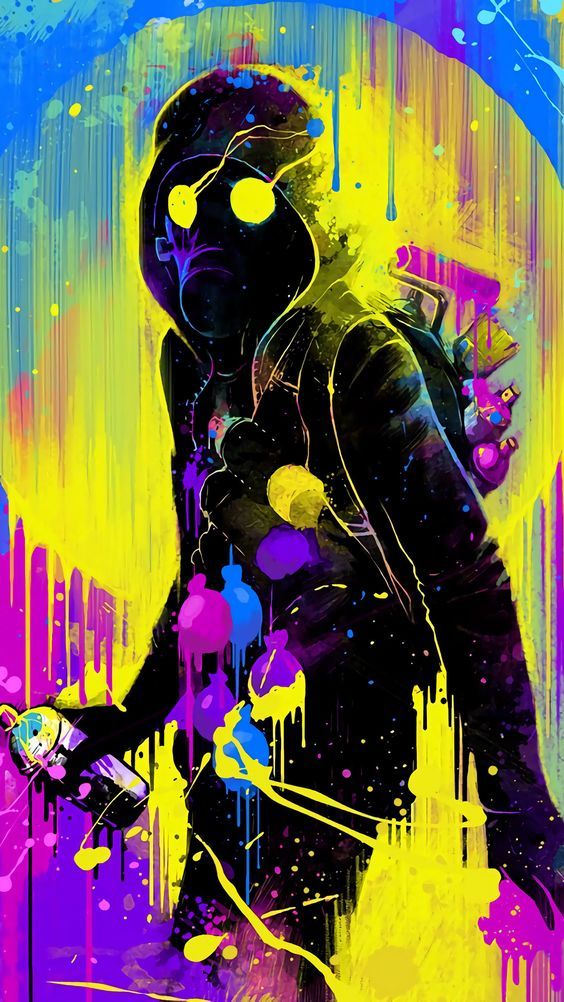Cyberpunk Painter HD Wallpaper