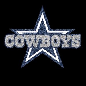 Dallas Cowboys Star Logo Iron On Vinyl Or Glitter Heat Transfer