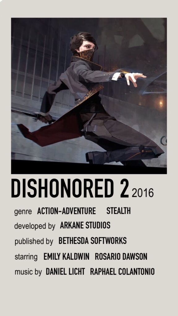 Dishonored 2 Minimalist Poster Images